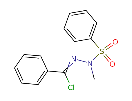 Molecular Structure of 85636-43-7 (Benzenesulfonic acid, (chlorophenylmethylene)methylhydrazide)