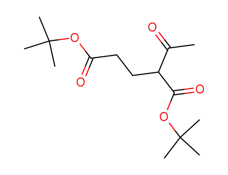 Molecular Structure of 111922-59-9 (Pentanedioic acid, 2-acetyl-, bis(1,1-dimethylethyl) ester)