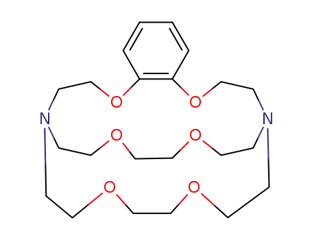 Molecular Structure of 31250-18-7 (5,6-BENZO-4,7,13,16,21,24-HEXAOXA-1,10-DIAZABICYCLO[8.8.8]HEXACOS-5-ENE)