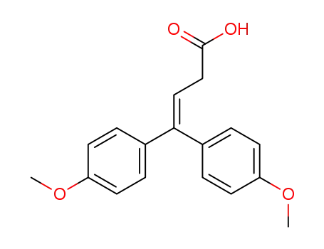 Molecular Structure of 109393-92-2 (3-Butenoic acid, 4,4-bis(4-methoxyphenyl)-)