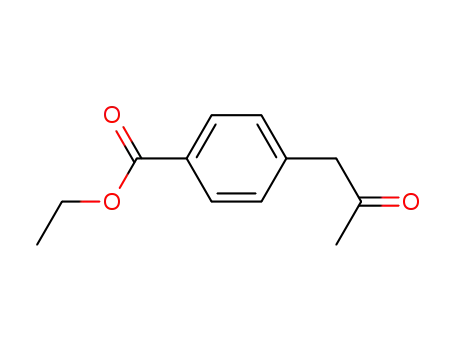 Molecular Structure of 73013-51-1 (4-(2-OXO-PROPYL)-BENZOIC ACID ETHYL ESTER)