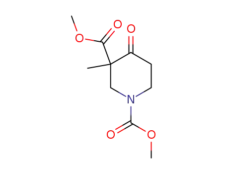 Molecular Structure of 31633-71-3 (dimethyl 3-methyl-4-oxopiperidine-1,3-dicarboxylate)