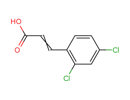 Molecular Structure of 20595-45-3 (TRANS-2,4-DICHLOROCINNAMIC ACID)