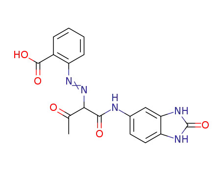 2-[[1-[[(2,3-Dihydro-2-oxo-1h-benzimidazol-5-yl)amino]carbonyl]-2-oxopropyl]azo]benzoic acid