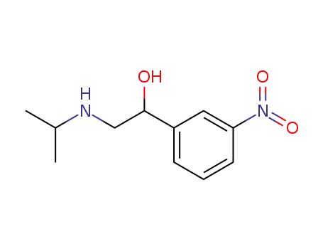 Molecular Structure of 7562-37-0 (Benzenemethanol, a-[[(1-methylethyl)amino]methyl]-3-nitro-)