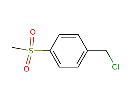Molecular Structure of 40517-43-9 (P-(METHYLSULFONYL)BENZYL CHLORIDE)