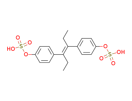 Phenol,4,4'-[(1E)-1,2-diethyl-1,2-ethenediyl]bis-, bis(hydrogen sulfate) (9CI)