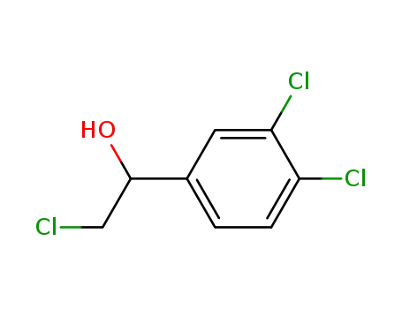 Molecular Structure of 53065-95-5 (2-CHLORO-1-(3,4-DICHLORO-PHENYL)-ETHANOL)