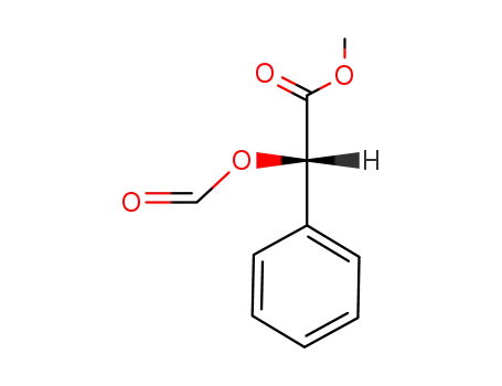 Molecular Structure of 144125-08-6 ((S)-Formyloxy-phenyl-acetic acid methyl ester)