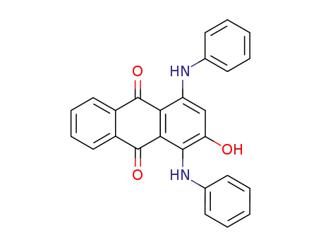 Molecular Structure of 35844-74-7 (2-Hydroxy-1,4-bis(phenylamino)anthraquinone)