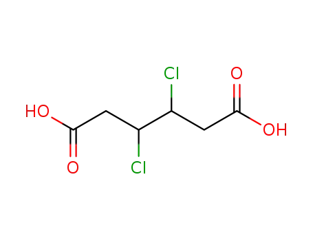 Molecular Structure of 15519-50-3 (3,4-dichlorohexanedioic acid)