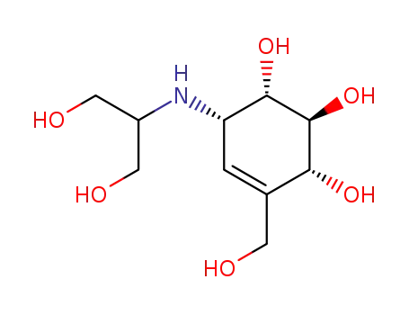 Molecular Structure of 82920-27-2 (N-<2-hydroxy-1-(hydroxymethyl)ethyl>valienamine)