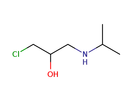 Molecular Structure of 50666-68-7 (1-Chloro-3-isopropylamino-2-propanol)