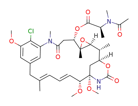 Molecular Structure of 64817-73-8 (maytansine 9-O-methyl ether)