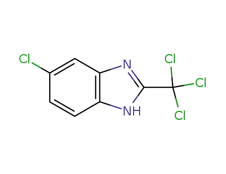 Molecular Structure of 3584-66-5 (5-CHLORO-2-(TRICHLOROMETHYL)BENZIMIDAZOLE)