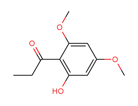 Molecular Structure of 2215-82-9 (1-Propanone, 1-(2-hydroxy-4,6-dimethoxyphenyl)-)