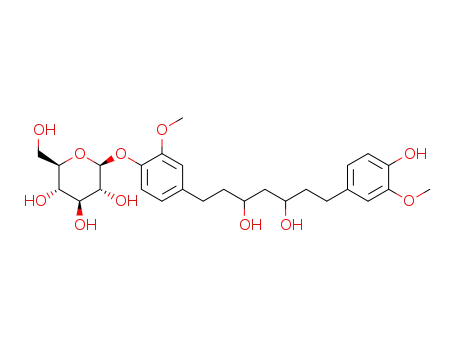 Molecular Structure of 1352455-15-2 (octahydrocurcumin-O-glucoside)