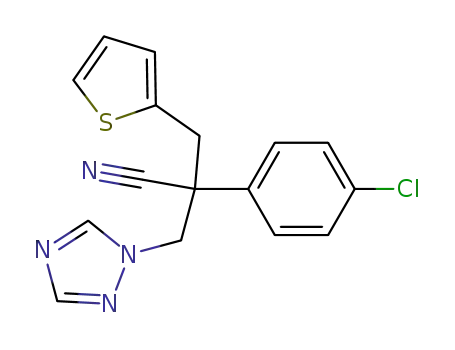 1-[2-(4-Chlorophenyl)-2-cyano-3-(thien-2-yl)propyl]-1,2,4-triazole
