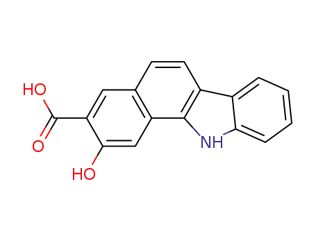 Molecular Structure of 84-43-5 (2-hydroxy-11H-benzo[a]carbazole-3-carboxylic acid)