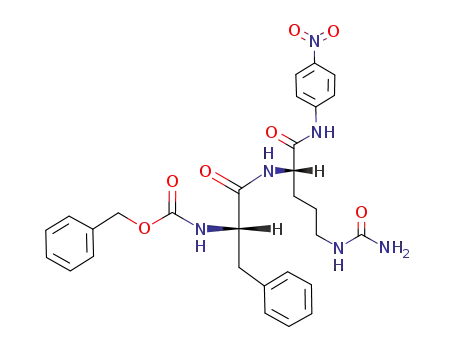Molecular Structure of 83590-79-8 (N-[(benzyloxy)carbonyl]-3-phenyl-L-alanyl-N5-carbamoyl-N-(p-nitrophenyl)-L-ornithinamide)