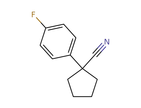 Molecular Structure of 83706-50-7 (1-(4-Fluorophenyl)cyclopentanecarbonitrile)