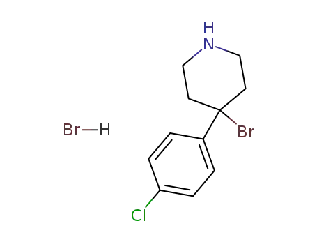 Molecular Structure of 84501-69-9 (4-bromo-4-(4-chlorophenyl)piperidinium bromide)