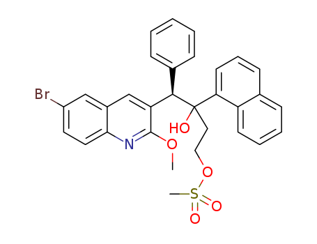 (4R)-4-(6-bromo-2-methoxyquinolin-3-yl)-3-hydroxy-3-(naphthalen-1-yl)-4-phenylbutyl methanesulfonate