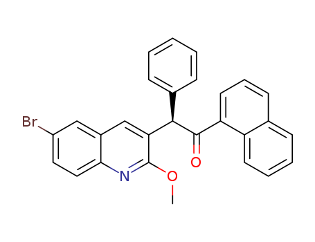 (2R)-2-(6-bromo-2-methoxyquinolin-3-yl)-1-(naphthalen-1-yl)-2-phenylethanone