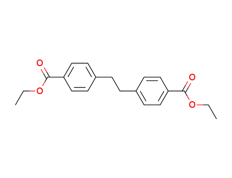 Molecular Structure of 111977-60-7 (Benzoic acid, 4,4'-(1,2-ethanediyl)bis-, diethyl ester)