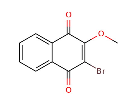 Molecular Structure of 26037-61-6 (1,4-Naphthalenedione, 2-bromo-3-methoxy-)