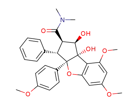 (1R,2R,3aR,8bS)-1,8b-dihydroxy-6,8-dimethoxy-3a-(4-methoxyphenyl)-N,N-dimethyl-3-phenyl-2,3-dihydro-1H-cyclopenta[b][1]benzofuran-2-carboxamide