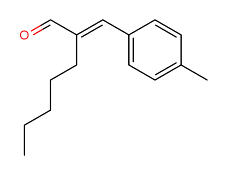 Molecular Structure of 84697-09-6 (2-[(4-methylphenyl)methylene]heptan-1-al)