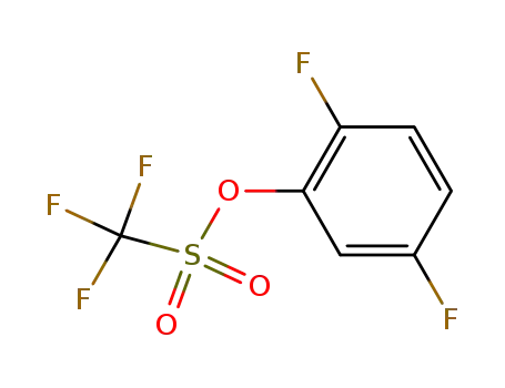 Molecular Structure of 211512-93-5 (Trifluoro-methanesulfonic acid 2,5-difluoro-phenyl ester)