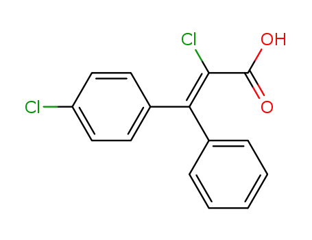 Molecular Structure of 15726-09-7 (cis-2-Chlor-3-(p-chlorphenyl)-3-phenylacrylsaeure)