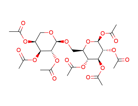 2,3,4-tri-O-acetyl-α-L-arabinopyranosyl-(1->6')-(1',2',3',4'-tetra-O-acetyl-β-D-glucopyranoside)