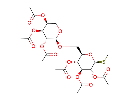 2,3,4-tri-O-acetyl-α-L-arabinopyranosyl-(1->6')-(2',3',4'-tri-O-acetyl-β-methyl-1'-thio-D-glucopyranoside)
