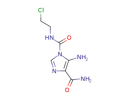 Molecular Structure of 188612-57-9 (5-Amino-1-[N-(2-chloroethyl)carbamoyl]imidazole-4-carboxamide)