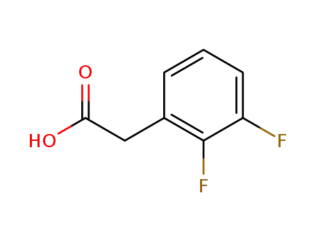 Molecular Structure of 145689-41-4 (2,3-Difluorophenylacetic acid)
