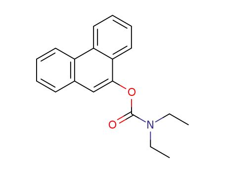 Molecular Structure of 120270-59-9 (Carbamic acid, diethyl-, 9-phenanthrenyl ester)