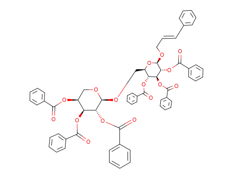 cinnamyl 2,3,4-tri-O-benzoyl-6-O-(2,3,4-tri-O-benzoyl-α-L-arabinopyranosyl)-β-D-glucopyranoside