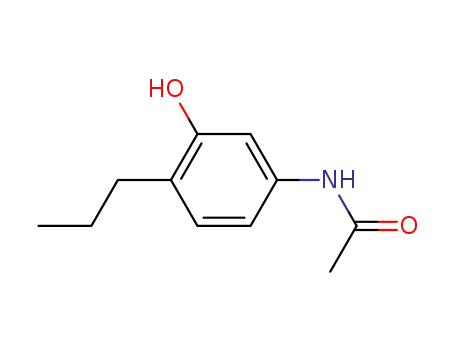 Molecular Structure of 28583-72-4 (N1-(3-HYDROXY-4-PROPYLPHENYL)ACETAMIDE)