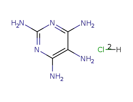 Molecular Structure of 52980-67-3 (2,4,5,6-Tetraaminopyrimidine dihydrochloride)