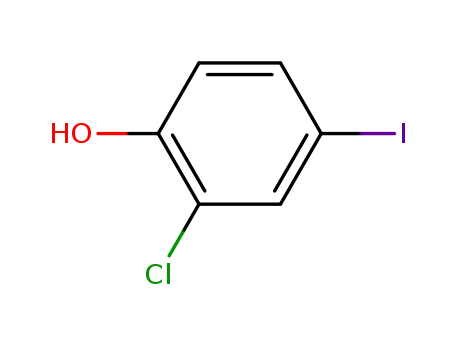 Molecular Structure of 116130-33-7 (2-Chloro-4-iodophenol)