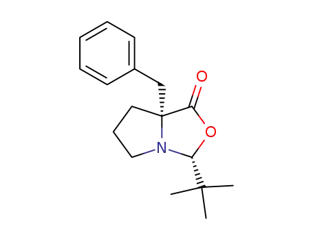 (2R,5R)-5-benzyl-2-tert-butyl-1-aza-3-oxabicyclo<3.3.0>octan-4-one