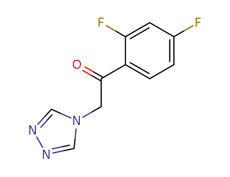 Molecular Structure of 168479-96-7 (1-(2,4-difluorophenyl-2-[1,2,4]triazol-4-yl)ethan-1-one)