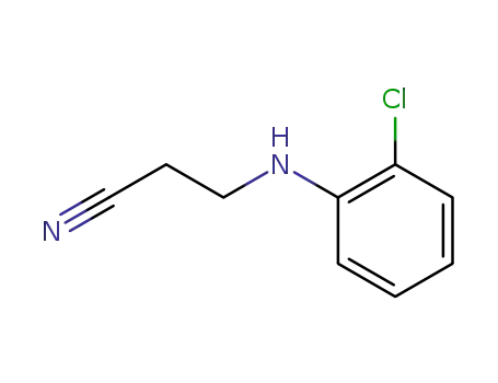 Molecular Structure of 94-89-3 (3-[(2-Chlorophenyl)amino]propanenitrile)