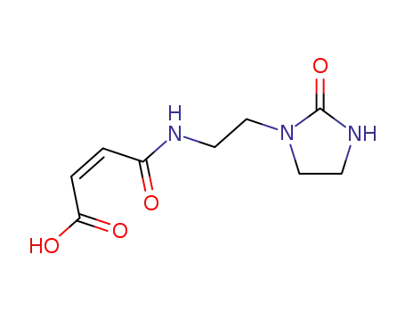 Molecular Structure of 86218-08-8 (4-oxo-4-[[2-(2-oxoimidazolidin-1-yl)ethyl]amino]isocrotonic acid)