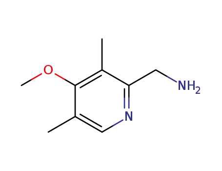 Molecular Structure of 130000-78-1 ((4-Methoxy-3,5-dimethylpyridin-2-yl)methanamine)