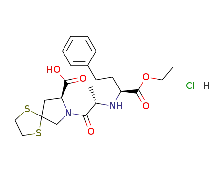 Molecular Structure of 94841-17-5 (Spirapril hydrochloride)