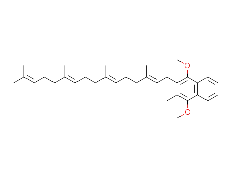 Molecular Structure of 66958-54-1 ((2'E,6'E,10'E,14'E)-2-(3',7',11',15'-tetramethylhexadeca-2',6',10',14'-tetraenyl)-1,4-dimethoxy-3-methylnaphthalene)